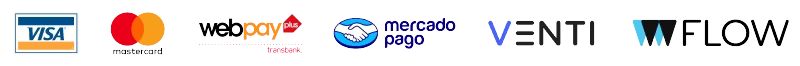 Métodos de pago aceptados