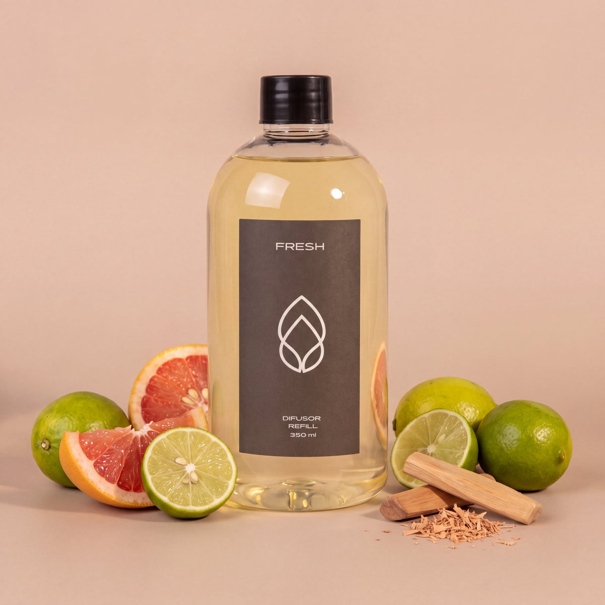 Refil Difusor de Varillas Fresh 350ml con sus notas